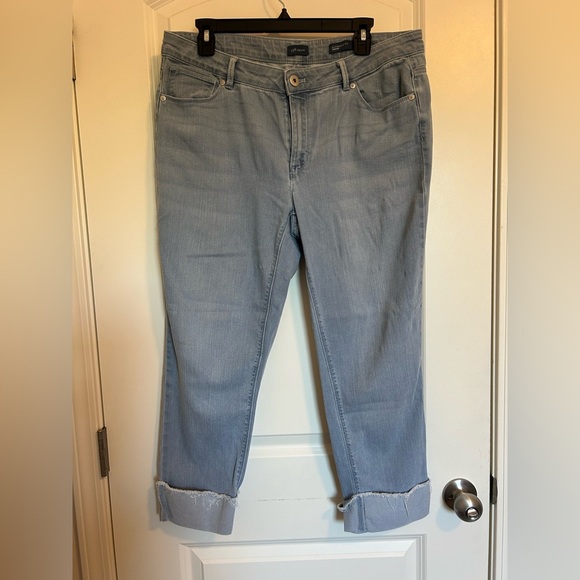 J Jilll authentic fit cropped denim jeans - Picture 1 of 7